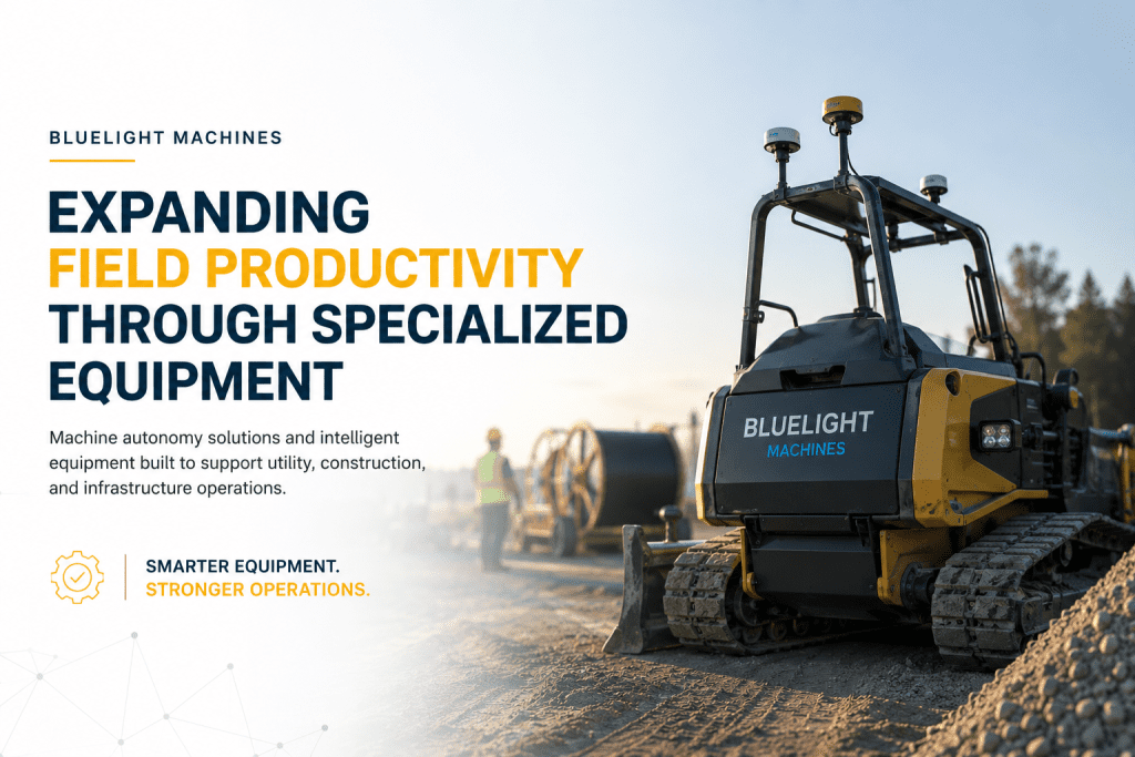 Bluelight Machines machine autonomy solutions supporting utility operations and infrastructure field productivity in Puerto Rico and the Caribbean