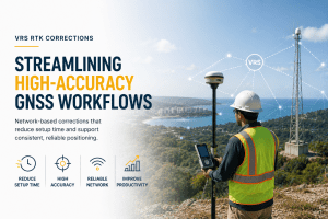 VRS RTK correction network supporting high accuracy GNSS surveying and construction workflows in Puerto Rico and the Caribbean